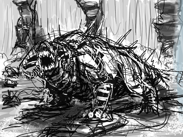 The Art Crusade (battle 3 - Thunderfalls crossing - river guardian) The Art Crusade (battle 3 - Thunderfalls crossing - river guardian)
